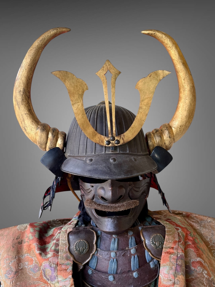 Armure Complète De Samuraï Du Clan Naito - Période Edo (1603-1868).-photo-2