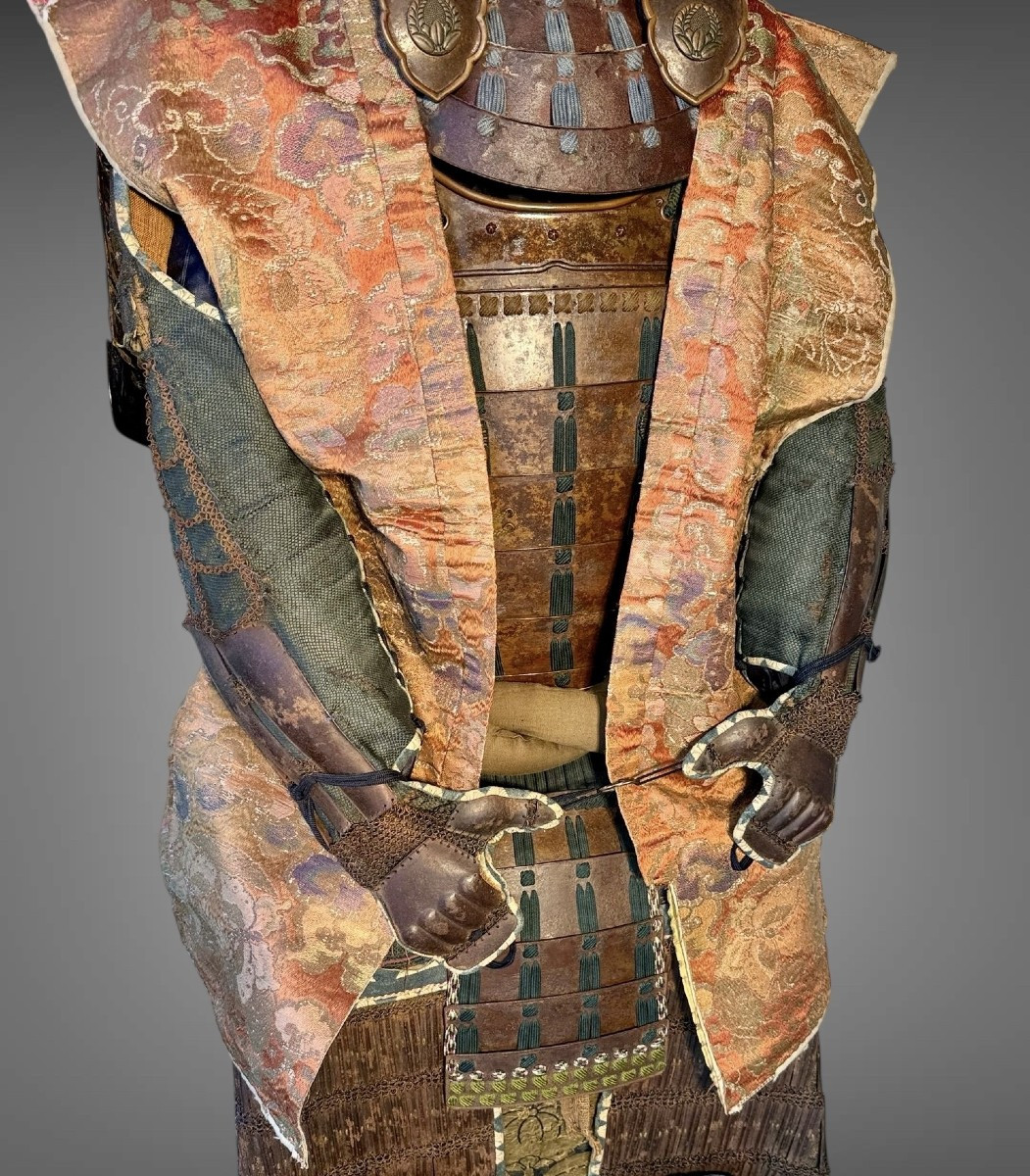 Armure Complète De Samuraï Du Clan Naito - Période Edo (1603-1868).-photo-4