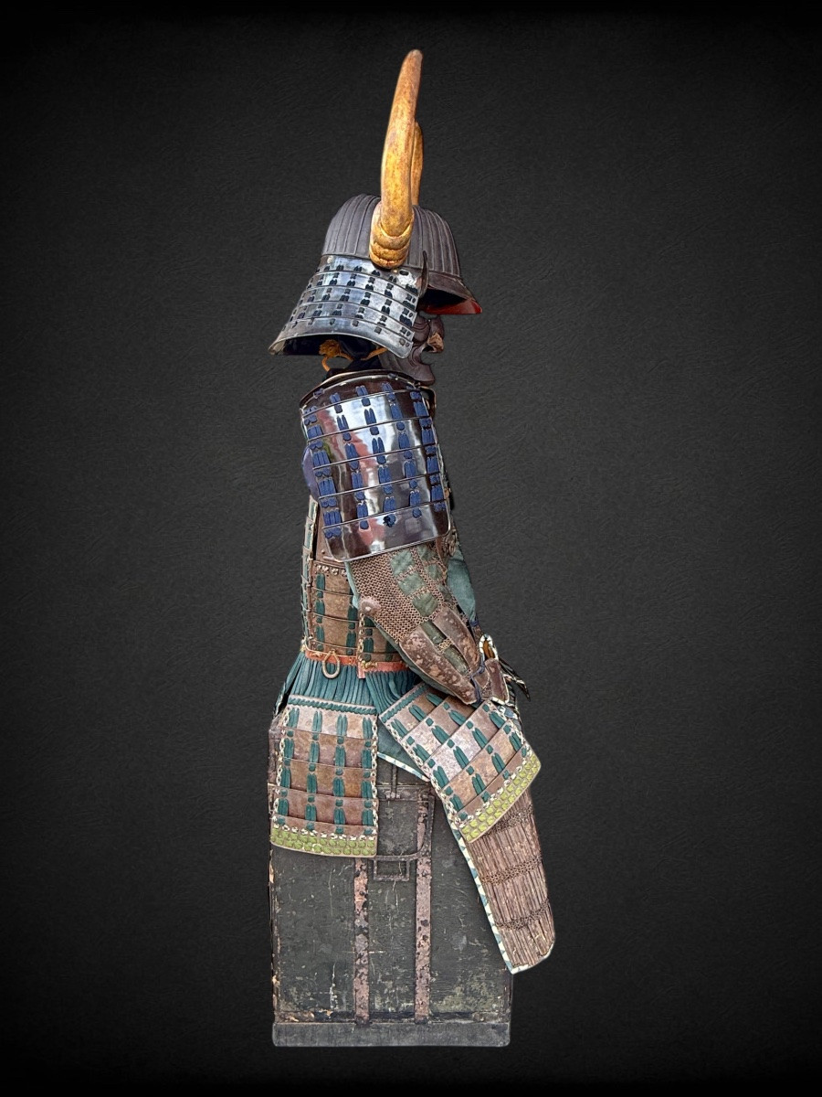 Armure Complète De Samuraï Du Clan Naito - Période Edo (1603-1868).-photo-1