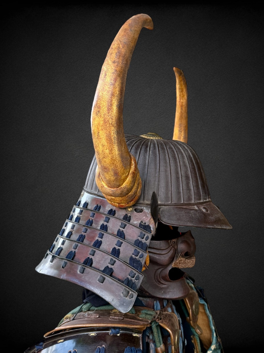 Armure Complète De Samuraï Du Clan Naito - Période Edo (1603-1868).-photo-6