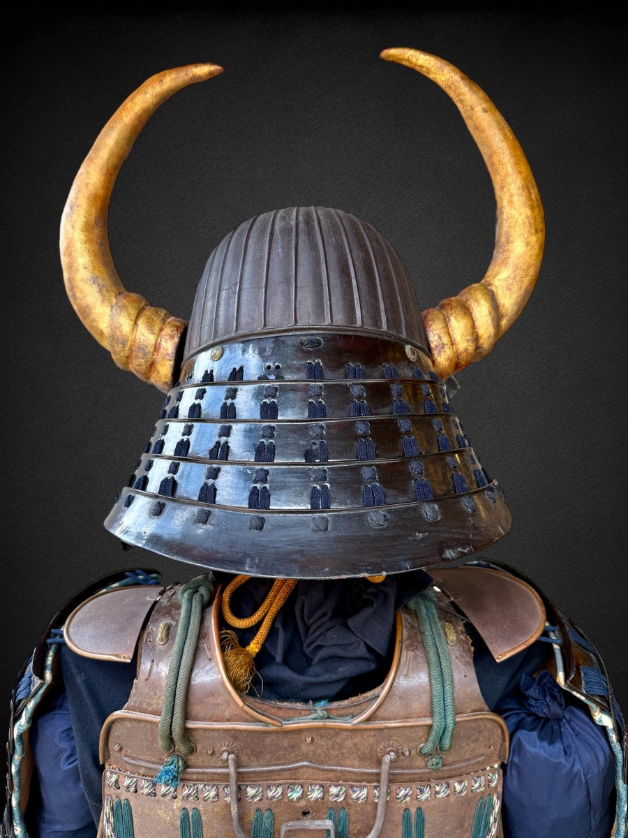 Armure Complète De Samuraï Du Clan Naito - Période Edo (1603-1868).-photo-8