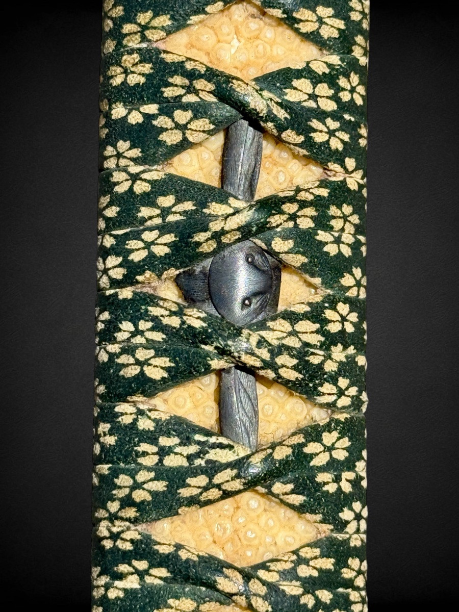 Sabre Japonais Katana, attribué à Toshikazu, Avec Certificat NBTHK - fin Edo (XIXe).-photo-4