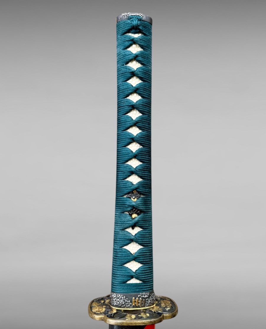 Japanese Katana Sword, Signed Kanesada, With Nbthk Certificate - 17th Century.-photo-3