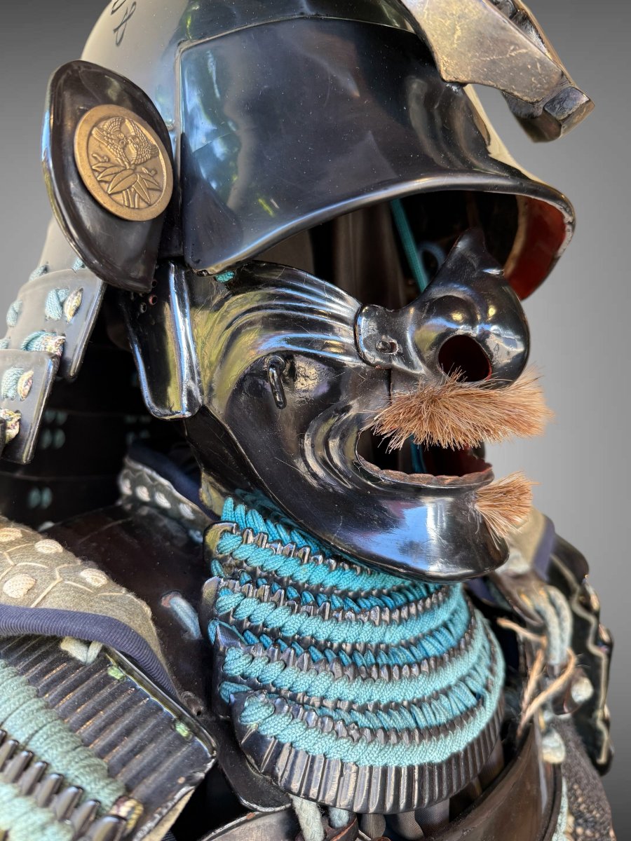 Complete Samurai Kabuto Zunari Armor From The Mid Edo Period (1603-1868).-photo-4