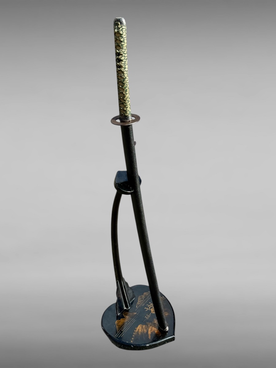 Lacquered Wooden Katanake - Meiji Period (1868-1912).-photo-7