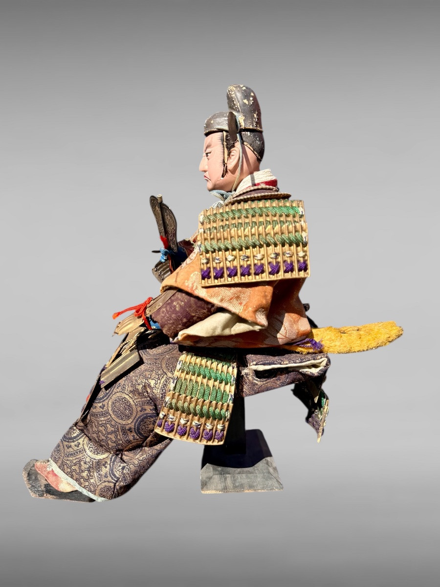 Musha Ningyô Doll Depicting A Samurai - Meiji Period (1868 - 1912).-photo-2