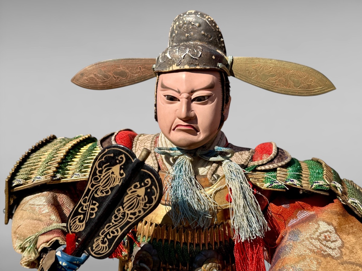 Musha Ningyô Doll Depicting A Samurai - Meiji Period (1868 - 1912).-photo-1
