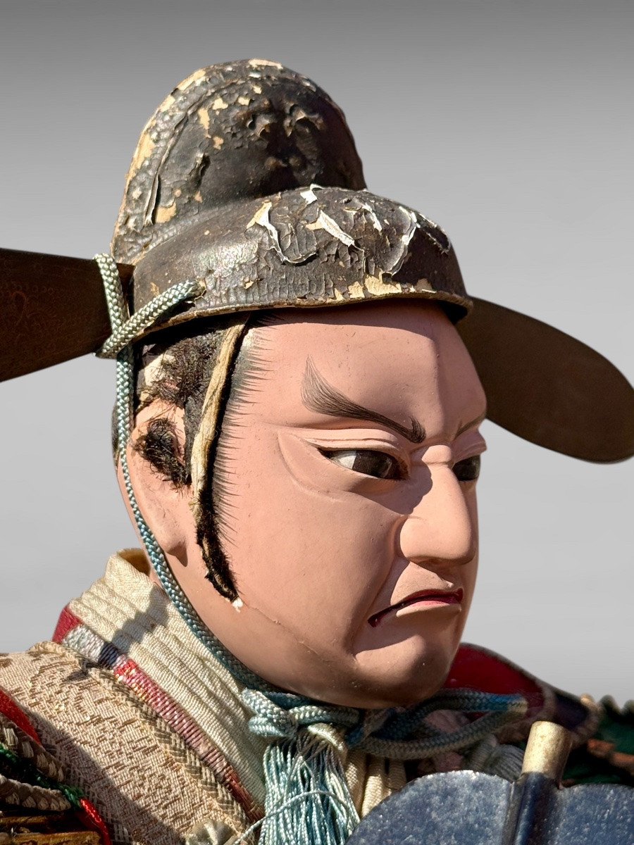 Musha Ningyô Doll Depicting A Samurai - Meiji Period (1868 - 1912).-photo-3