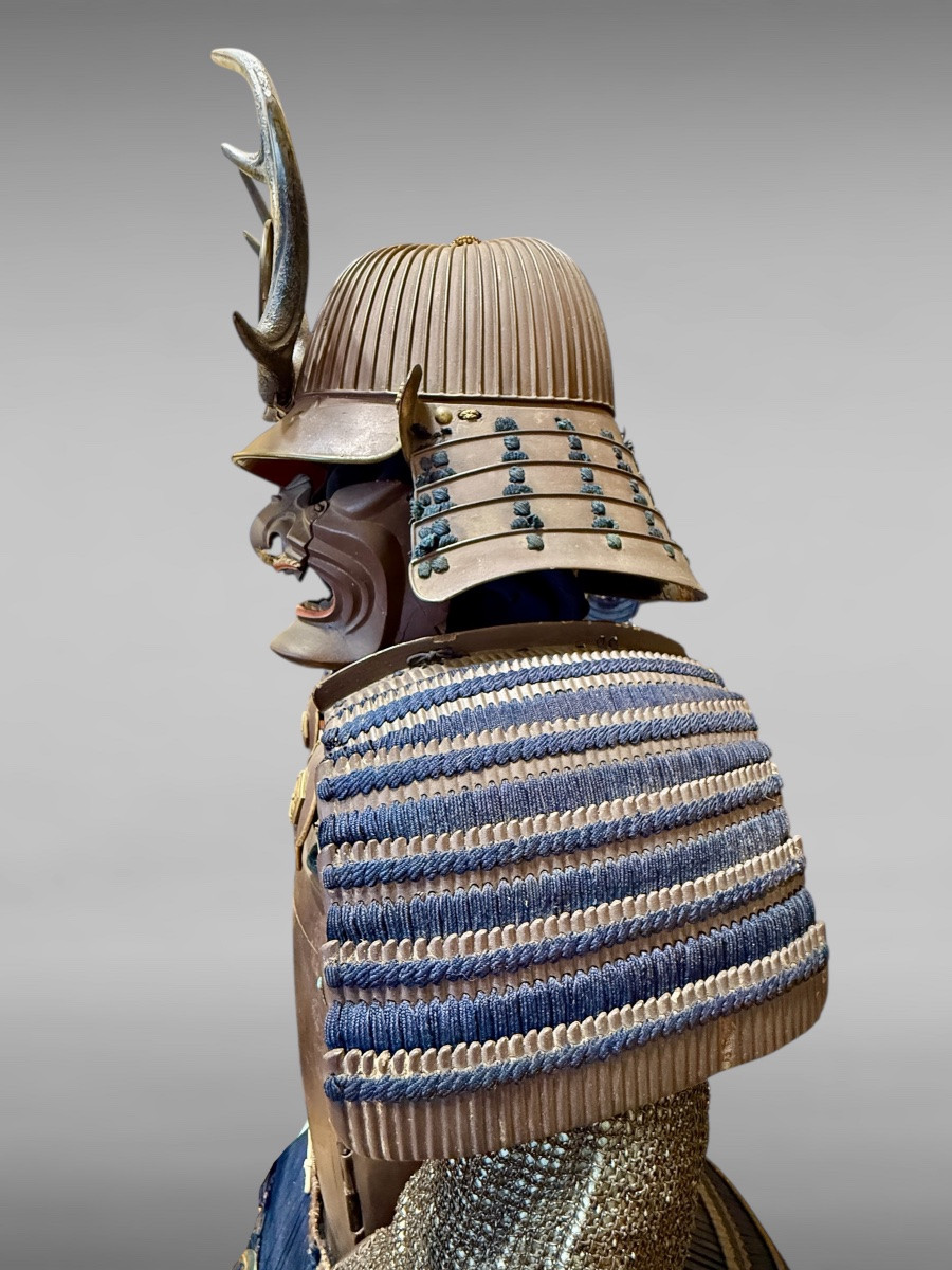 Armure Complète De Samuraï, signée Kōsetsu) Masanao - Période Edo (1603-1868).-photo-3