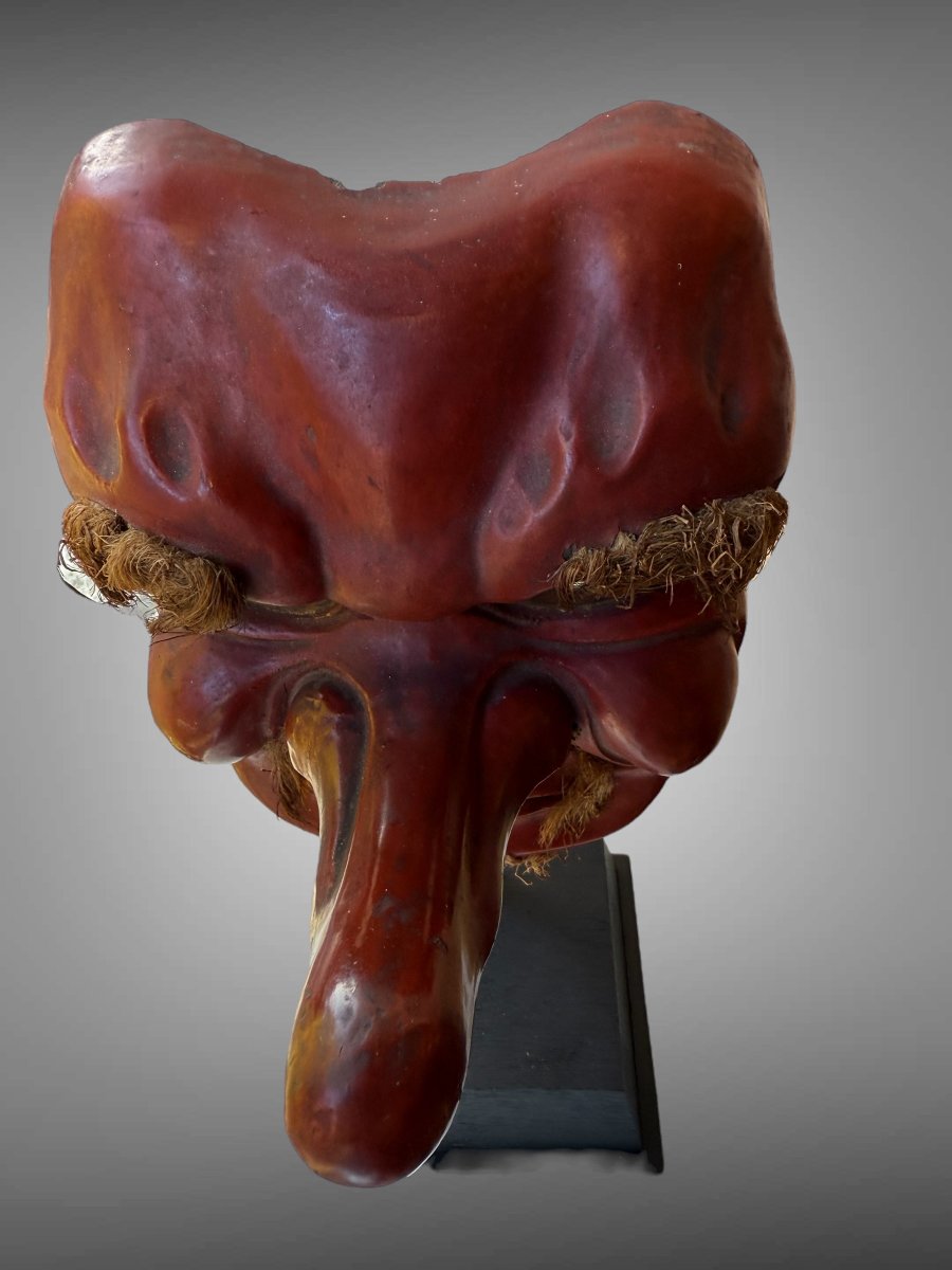 masque traditionel de  TENGU du theatre Nô ou Kyogen-photo-2