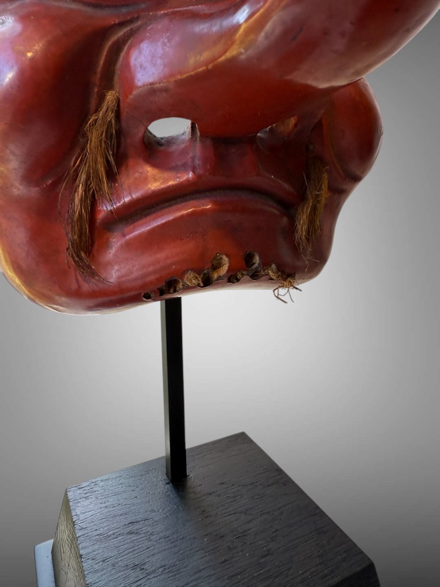 masque traditionel de  TENGU du theatre Nô ou Kyogen-photo-4