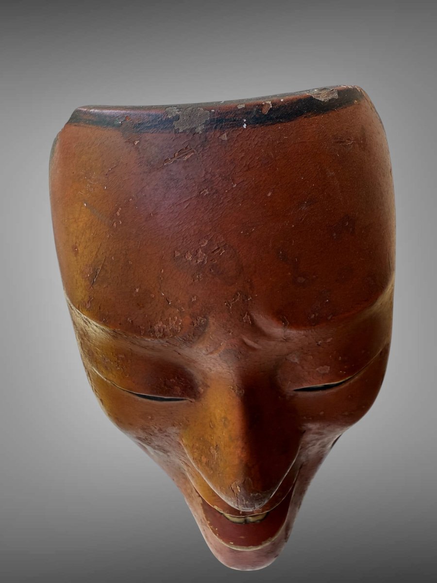 Ancient Ko-omote Type Noh Theatre Mask-photo-3