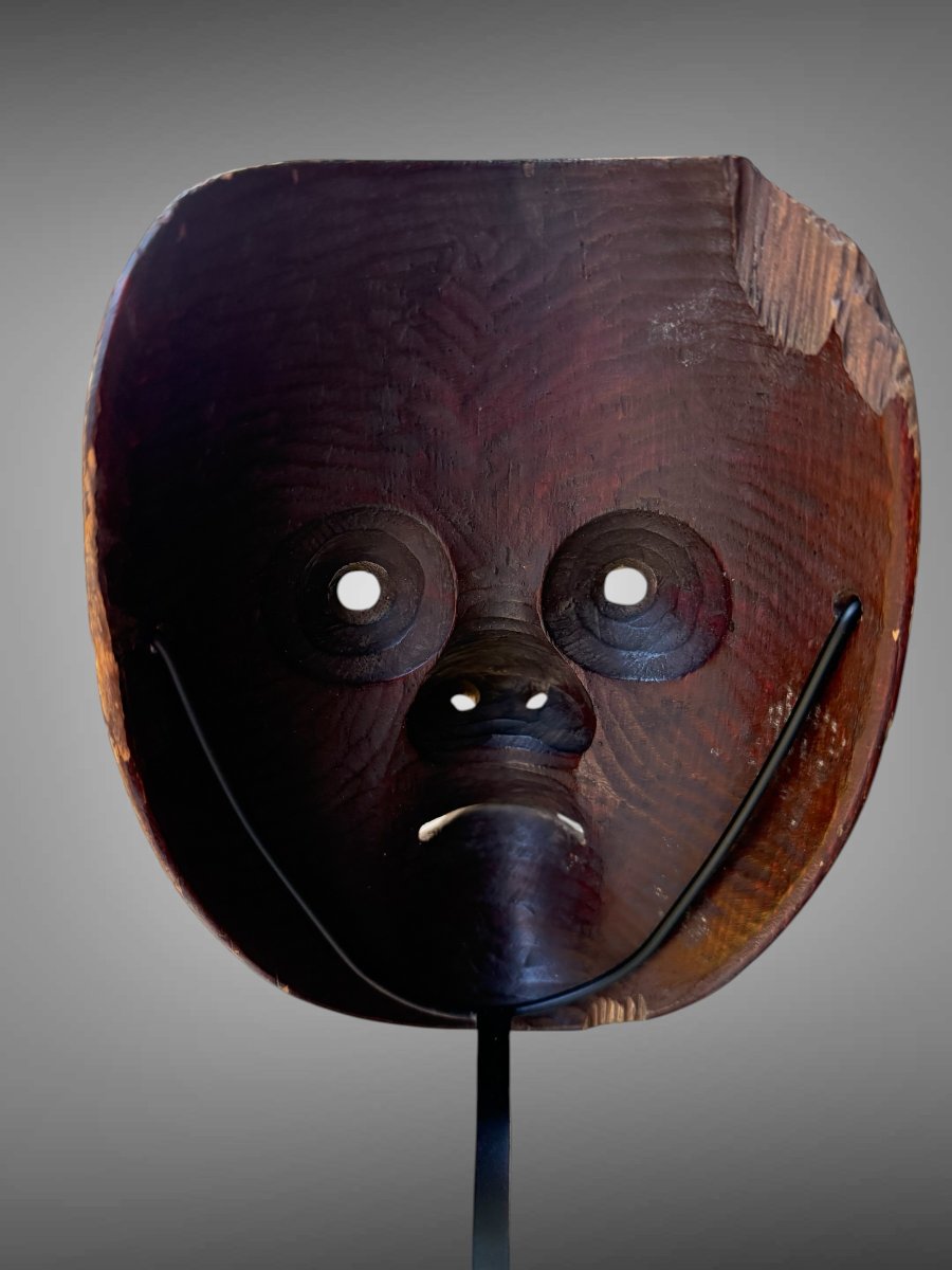 Ancient Ko-omote Type Noh Theatre Mask-photo-1