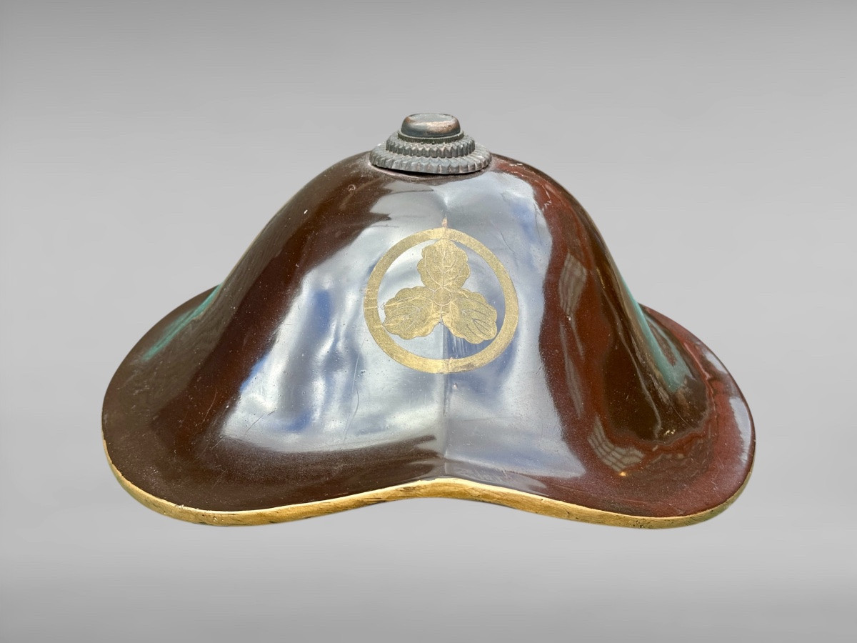 Jingasa De Samuraï du clan Nukui - Période Edo (1603-1868). -photo-2