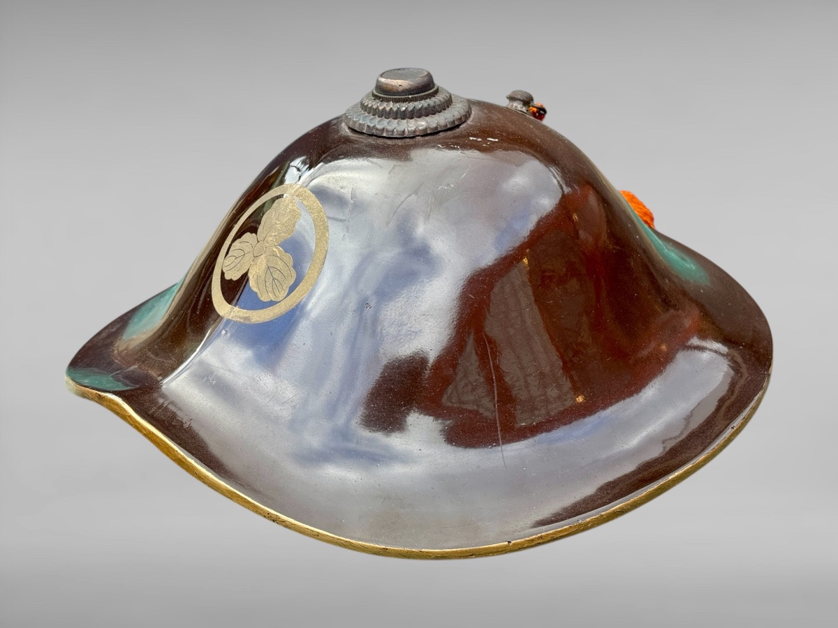 Jingasa De Samuraï du clan Nukui - Période Edo (1603-1868). -photo-3