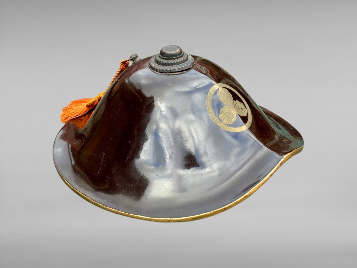 Jingasa De Samuraï du clan Nukui - Période Edo (1603-1868). 