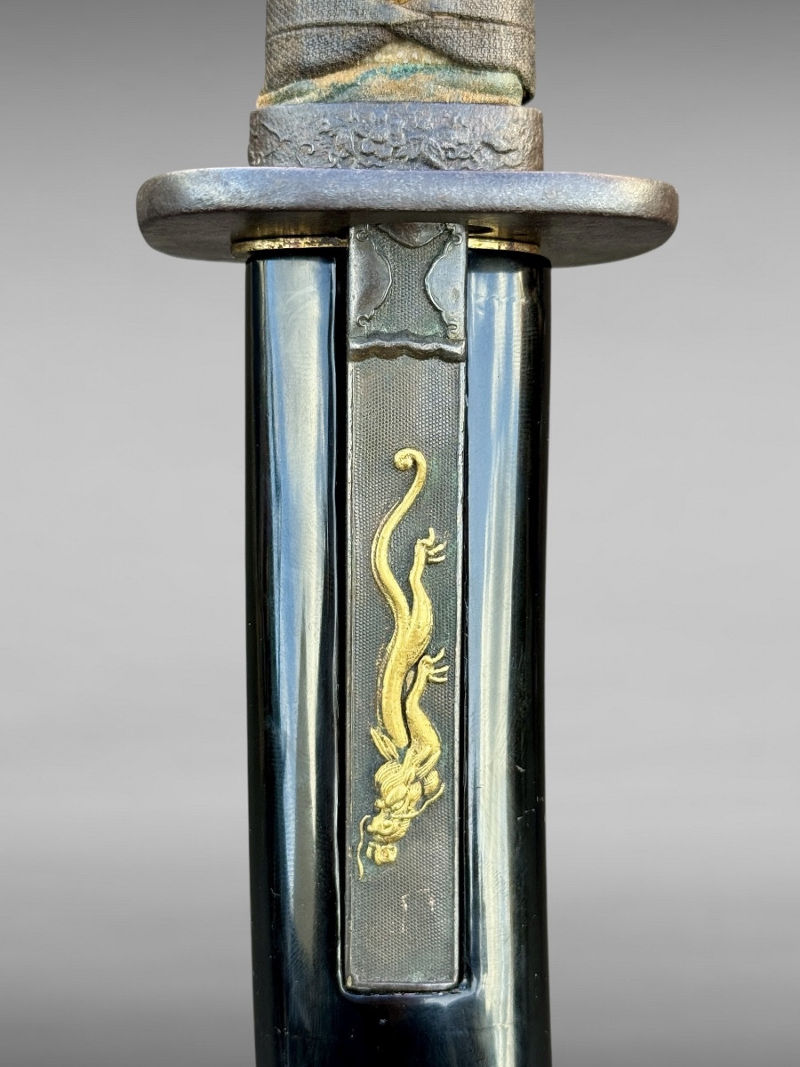 Japanese Wakizashi Sword, Signed Blade - Edo Period (1603-1868).-photo-4