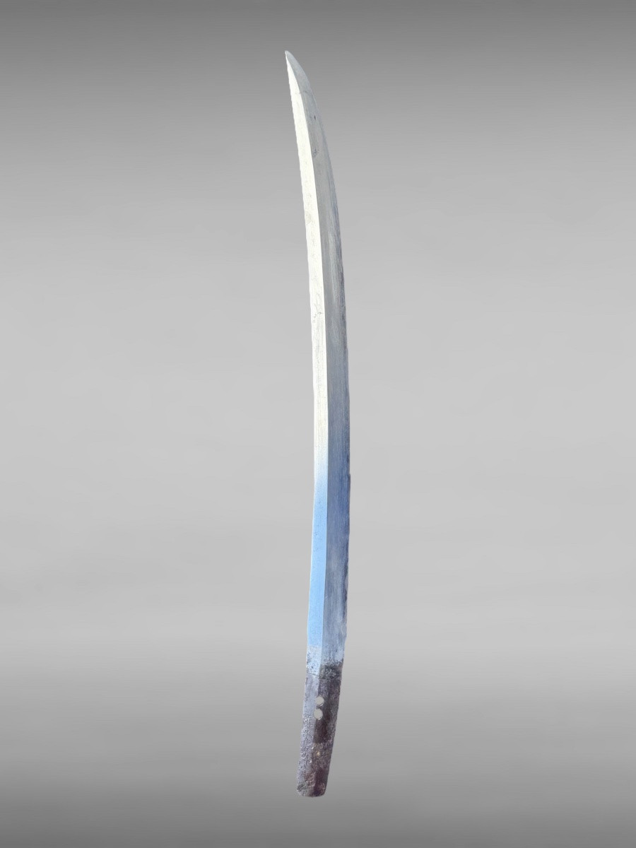Japanese Wakizashi Sword, Signed Blade - Edo Period (1603-1868).-photo-6