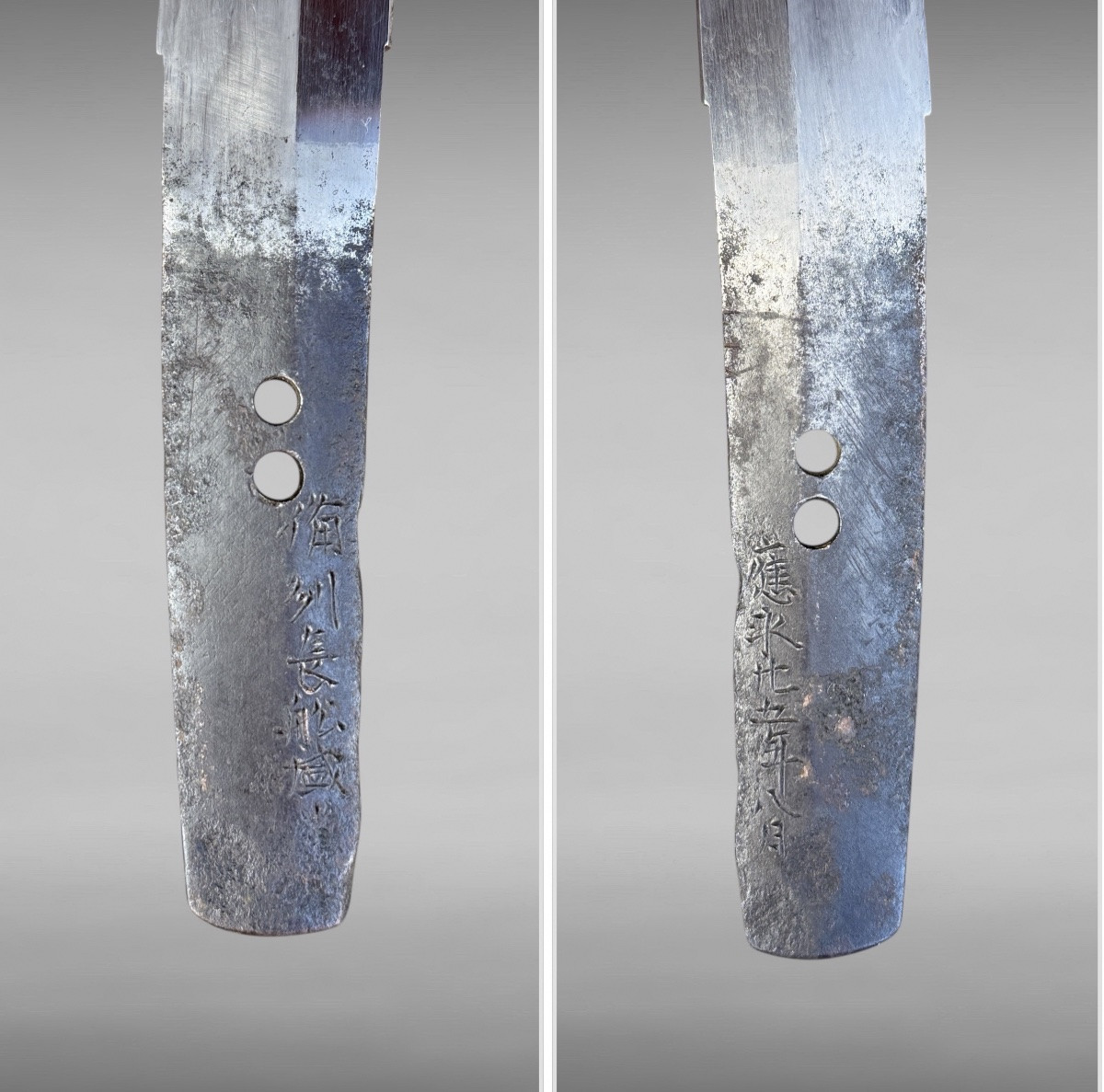 Japanese Wakizashi Sword, Signed Blade - Edo Period (1603-1868).-photo-7