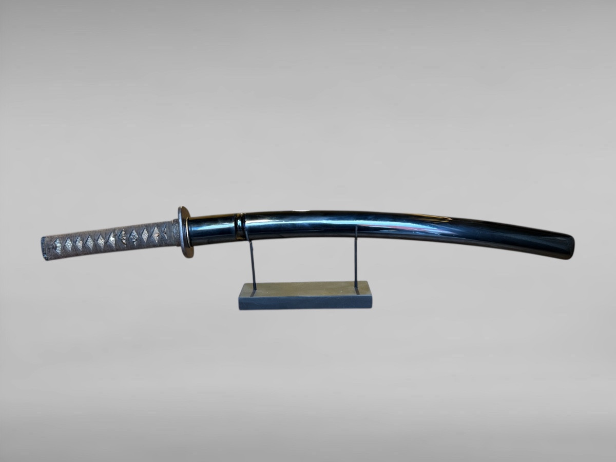 Japanese Wakizashi Sword, Signed Blade - Edo Period (1603-1868).