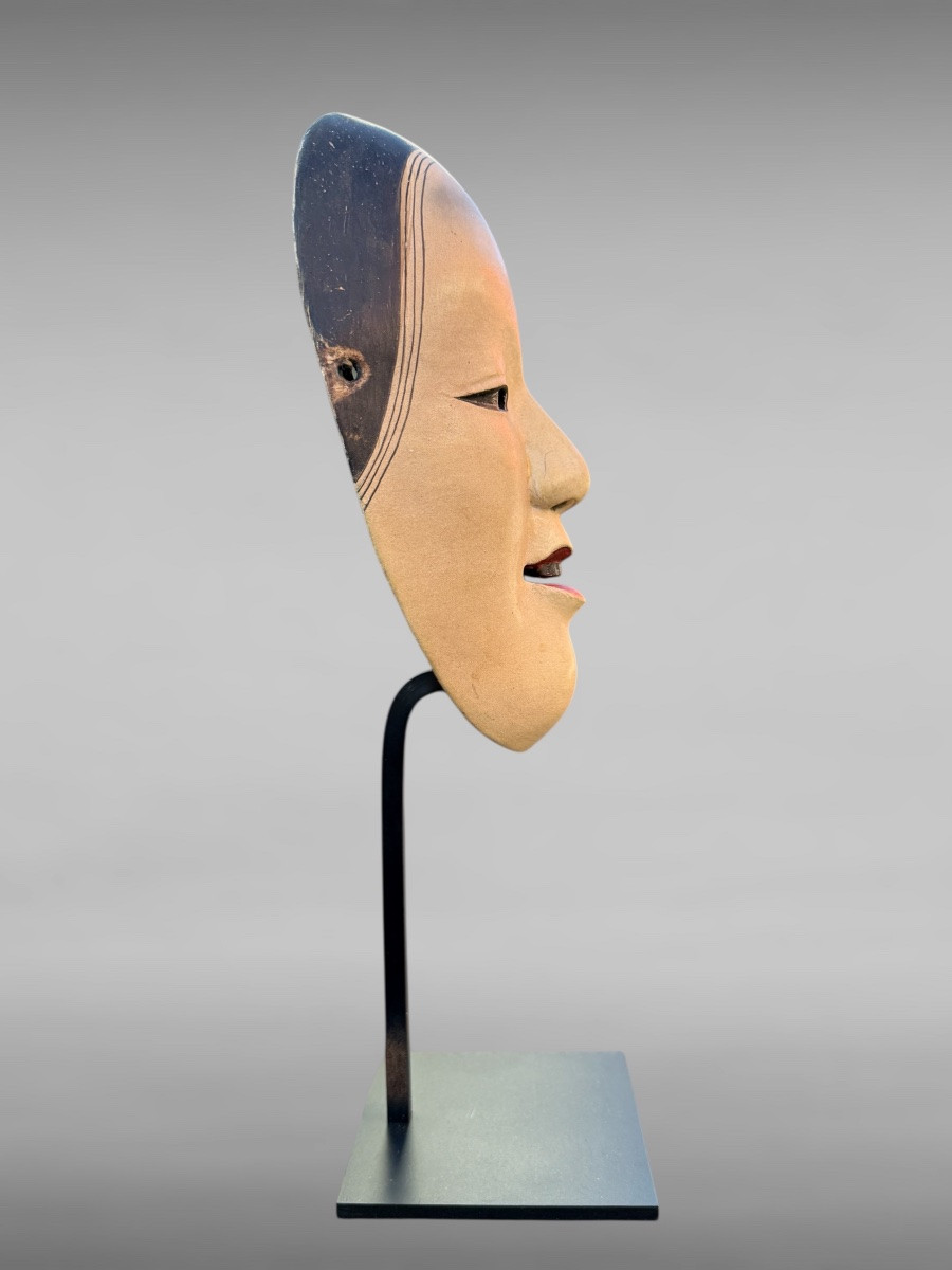 Noh Theatre Mask - Ko-omote - Meiji Period (1868-1912). -photo-3