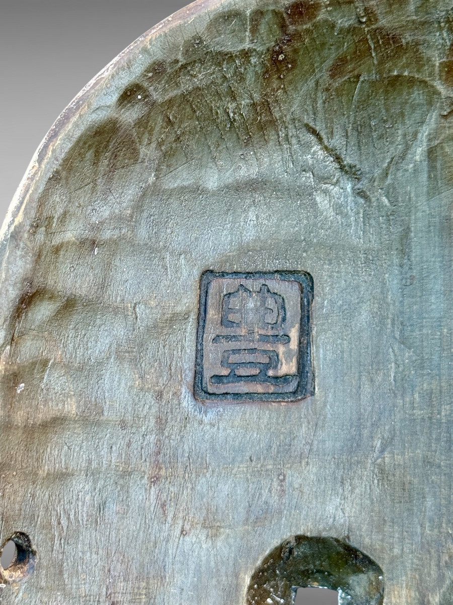 Noh Theatre Mask - Ko-omote - Meiji Period (1868-1912). -photo-5