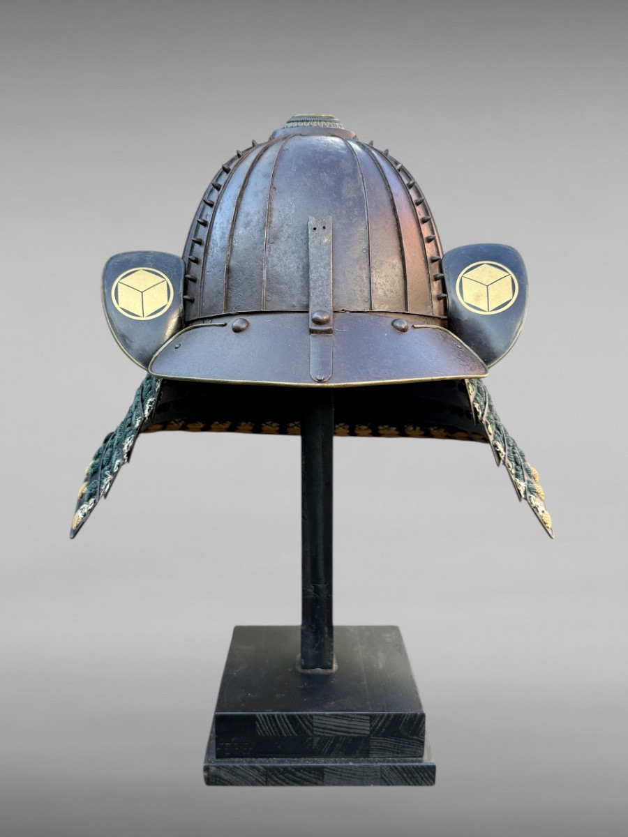 Kabuto De Samuraï à 22 Lamelles En Fer Forgé - Période Edo (1603-1868).-photo-2