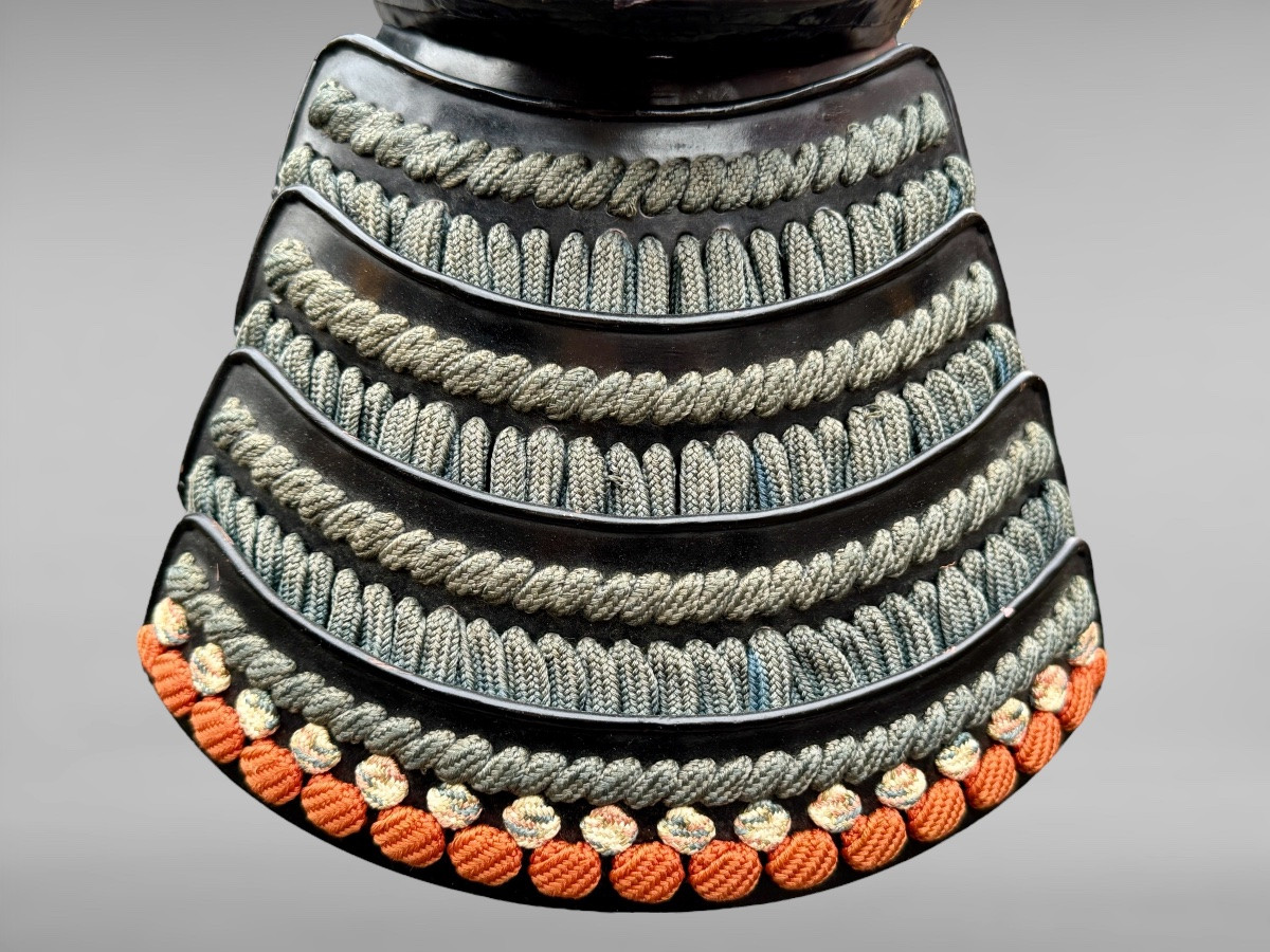 Demi Masque De Samuraï Mempo - Ère Shōwa (1926-1989).-photo-2