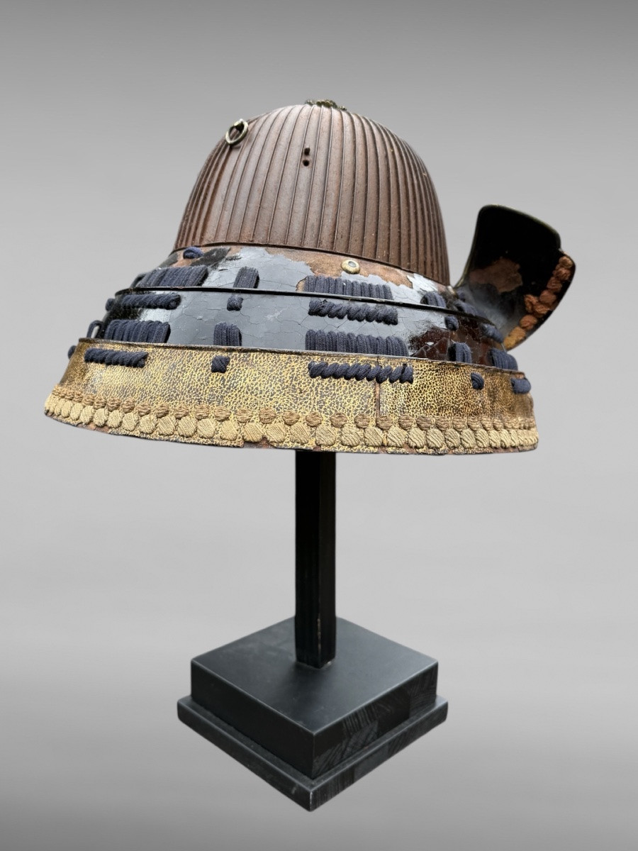 Kabuto à 64 Lamelles d’un Samuraï du clan Kimura - Période Edo (1603-1868).-photo-4