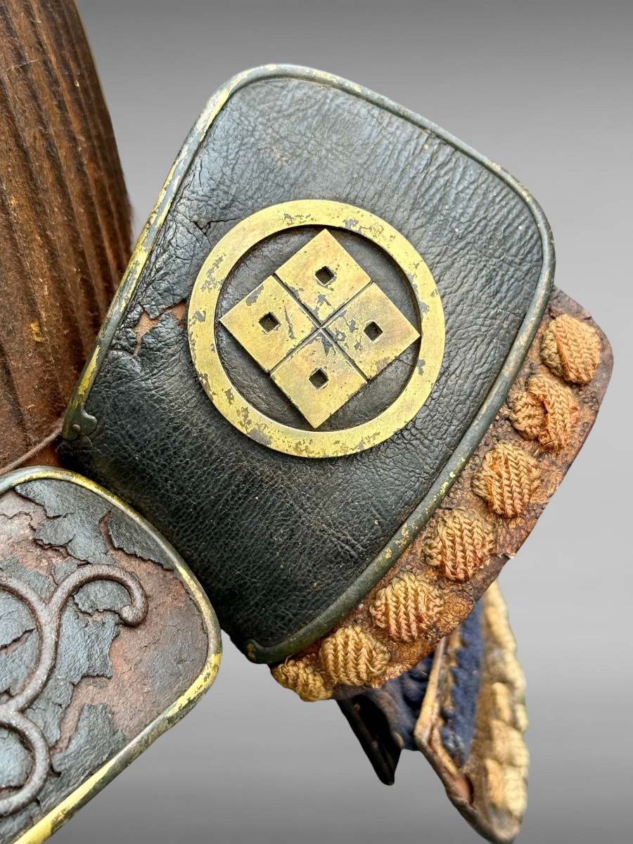 Kabuto à 64 Lamelles d’un Samuraï du clan Kimura - Période Edo (1603-1868).-photo-4