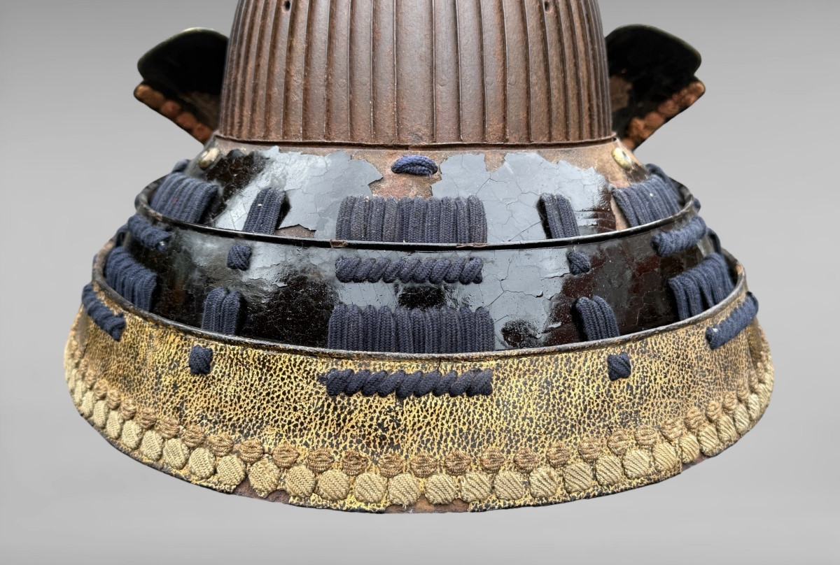 Kabuto à 64 Lamelles d’un Samuraï du clan Kimura - Période Edo (1603-1868).-photo-6
