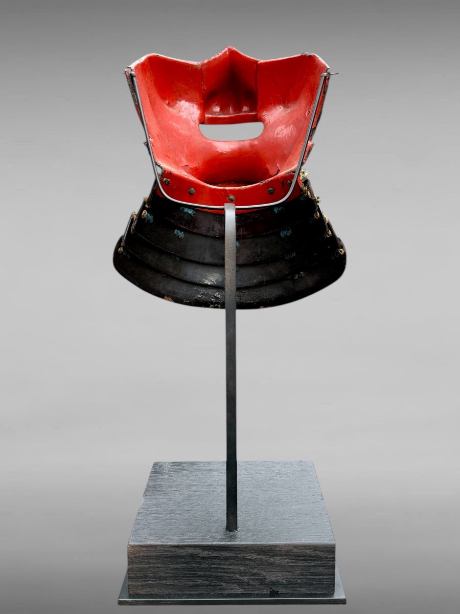 Samurai Half Mask Mempo - Edo Period (1603-1868).-photo-4