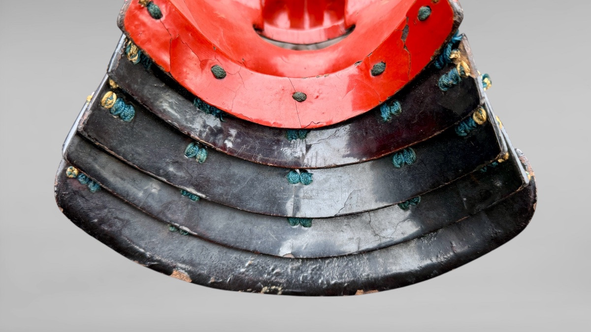 Samurai Half Mask Mempo - Edo Period (1603-1868).-photo-7