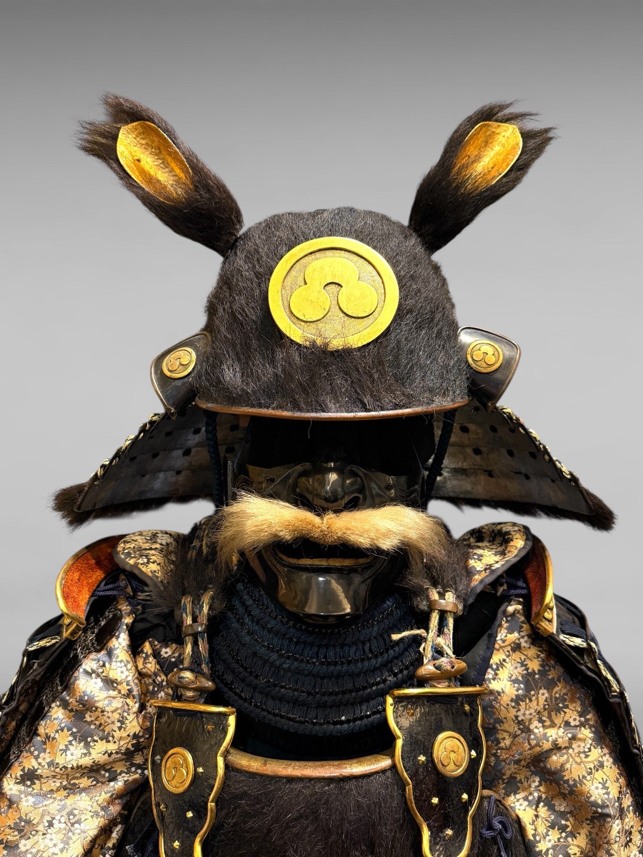 Armure ours complète De Samuraï du clan Shuhama - Période Sengoku (1450-1600).-photo-4