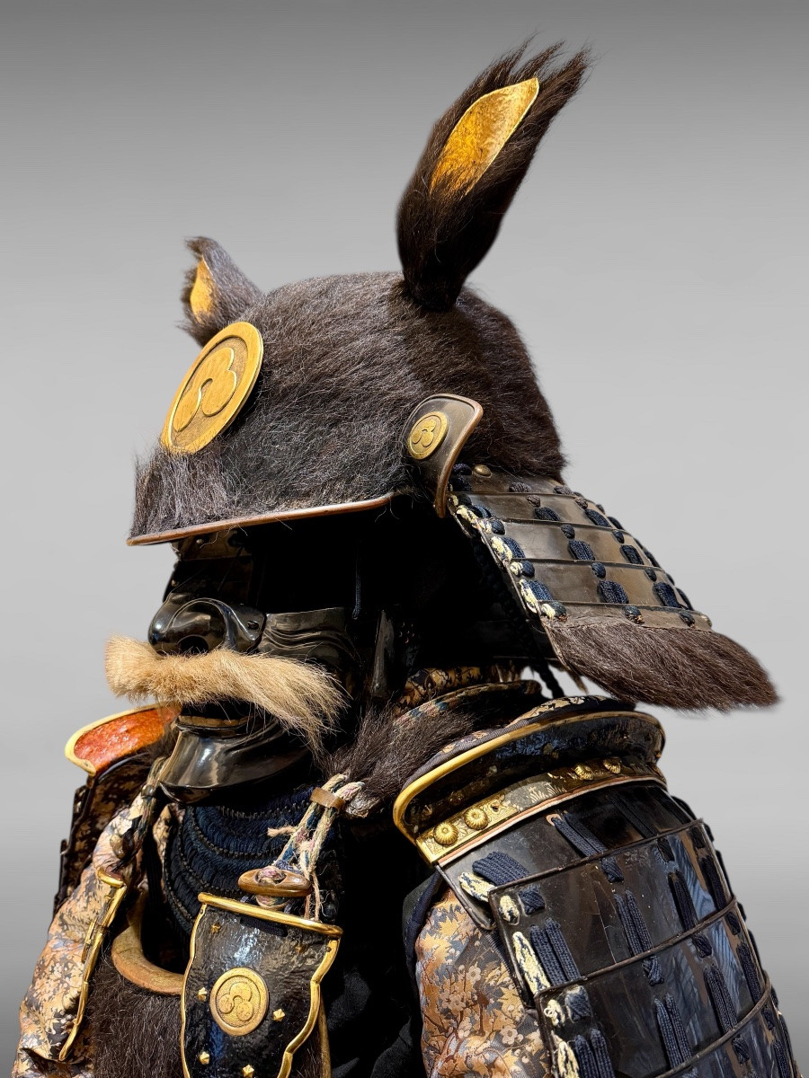Armure ours complète De Samuraï du clan Shuhama - Période Sengoku (1450-1600).-photo-1