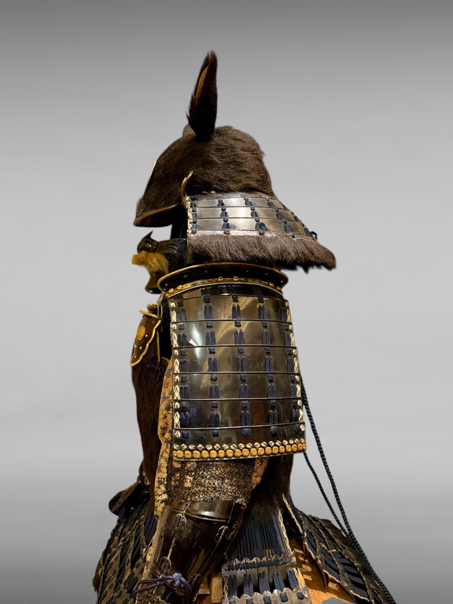 Armure ours complète De Samuraï du clan Shuhama - Période Sengoku (1450-1600).-photo-2