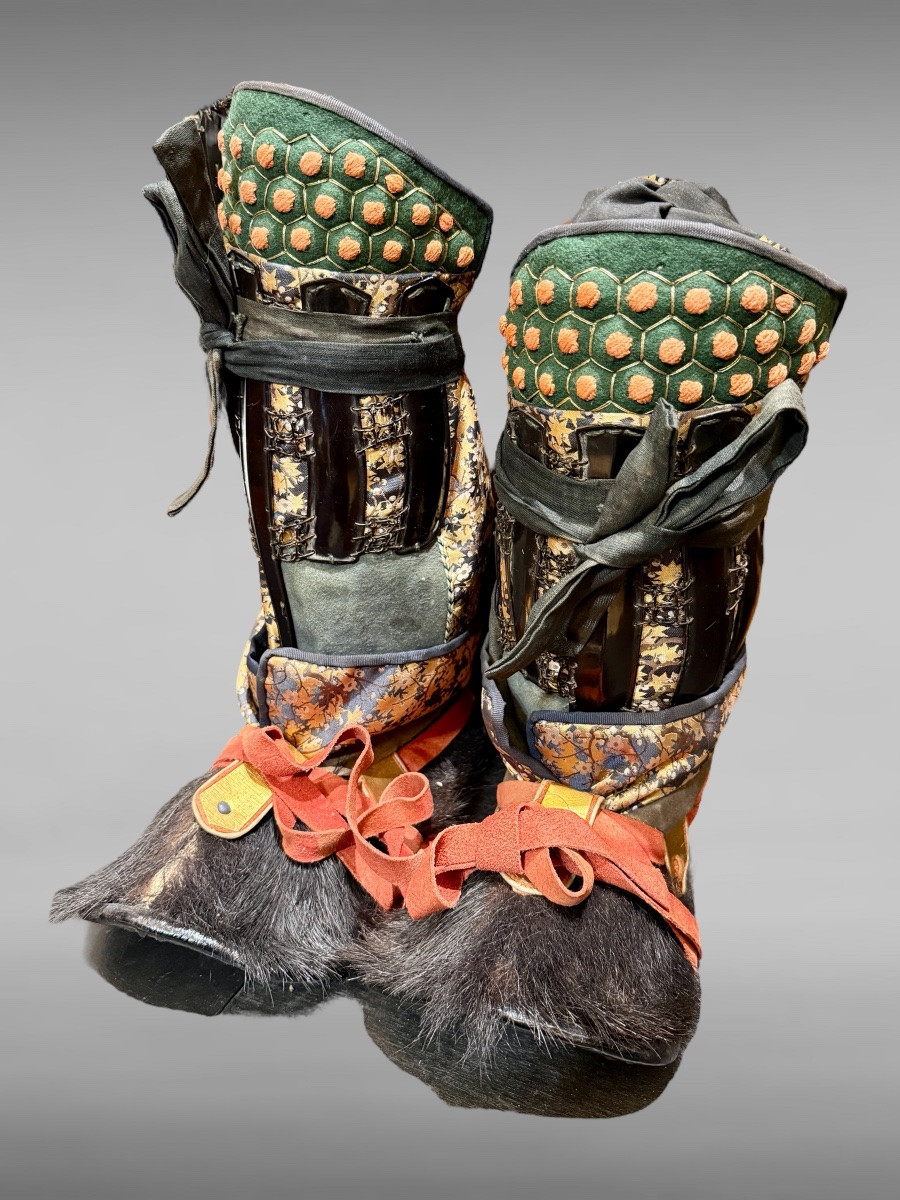 Armure ours complète De Samuraï du clan Shuhama - Période Sengoku (1450-1600).-photo-4