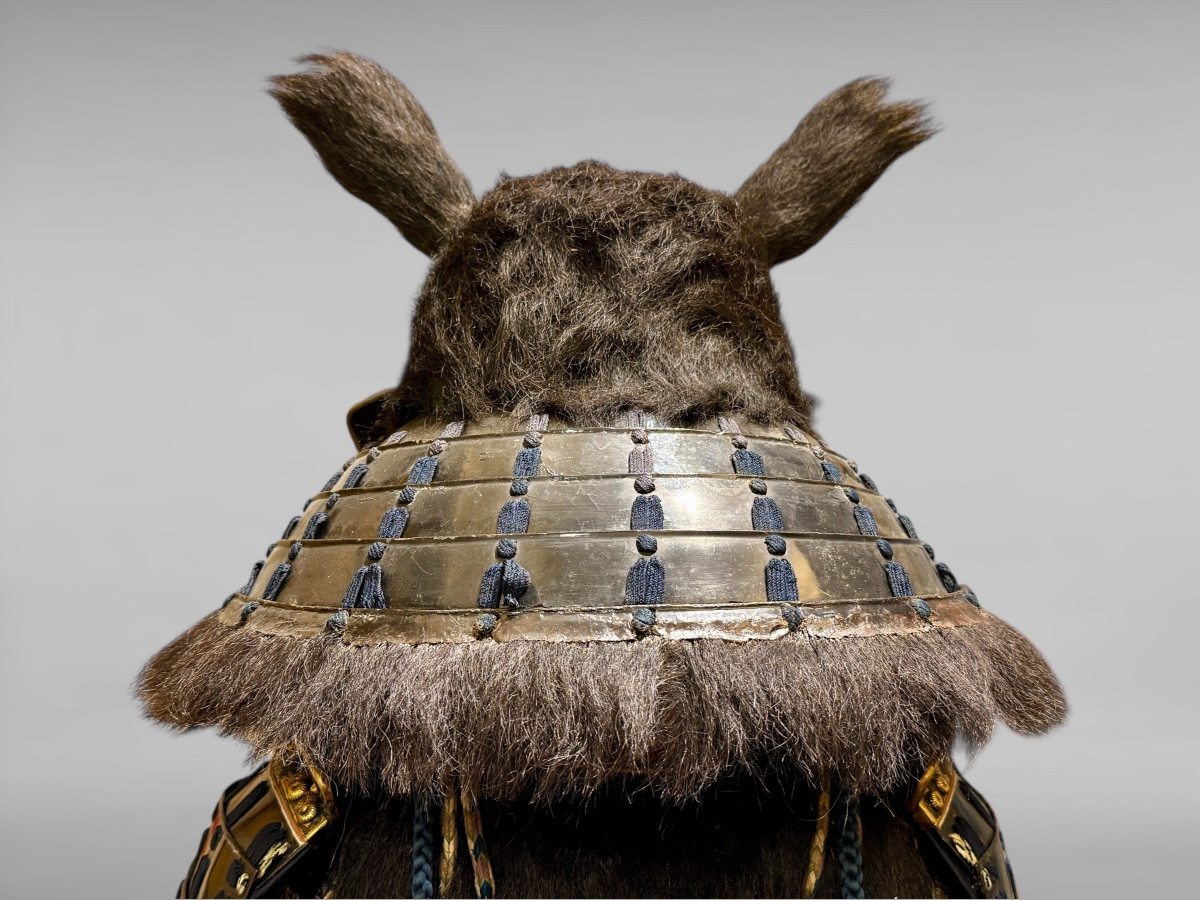 Armure ours complète De Samuraï du clan Shuhama - Période Sengoku (1450-1600).-photo-6