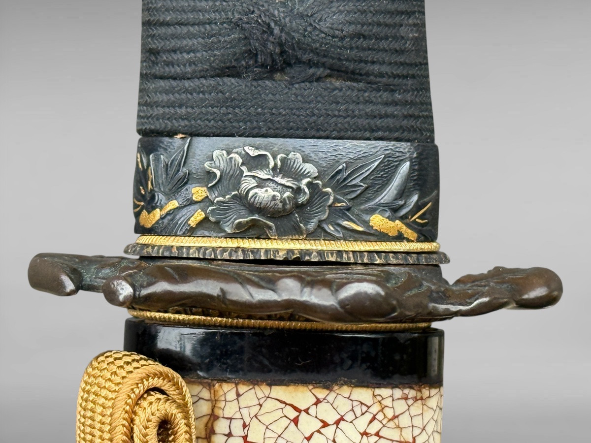 Sabre Japonais Wakizashi monté en shirasaya avec certificat NBTHK - Période Edo (début XIXe). -photo-4