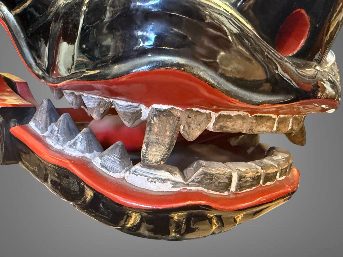 Shishi-mai Mask - Edo Period (1603-1868).-photo-4