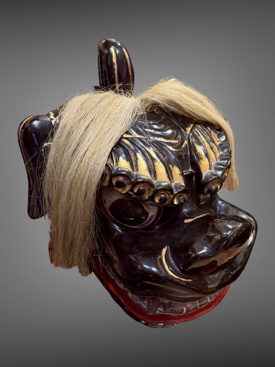Shishi-mai Mask - Edo Period (1603-1868).-photo-8