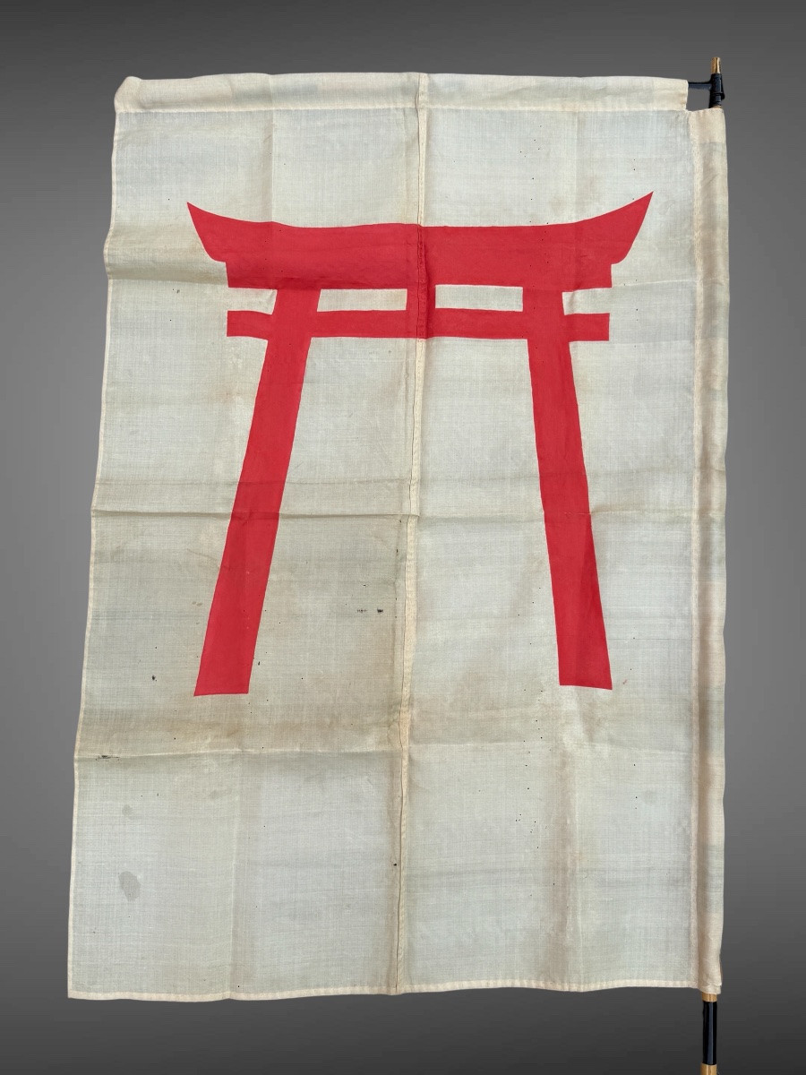 Shashimono, Large Battle Standard (175cm) - Edo Period (1603-1868).-photo-4