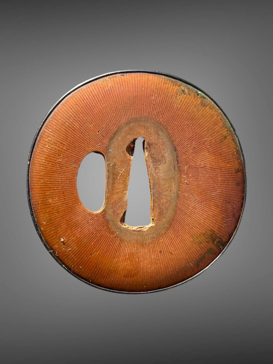 Tsuba Maru-gata In Suaka And Shakudo - Edo Period (1603-1868).-photo-2