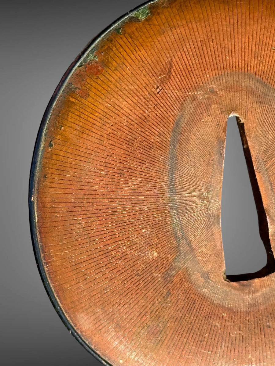 Tsuba Maru-gata In Suaka And Shakudo - Edo Period (1603-1868).-photo-2