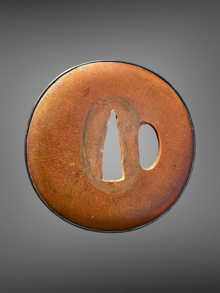 Tsuba Maru-gata In Suaka And Shakudo - Edo Period (1603-1868).