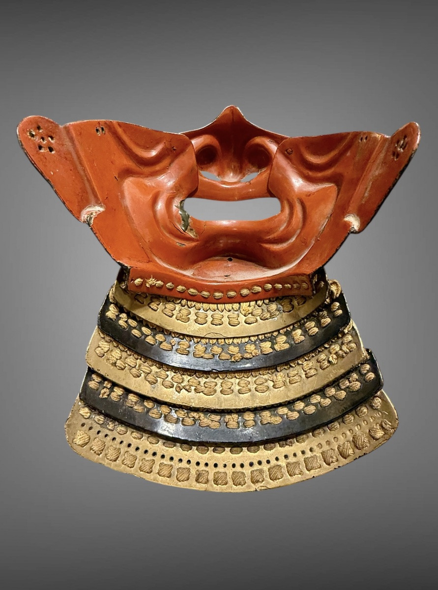 Demi Masque De Samuraï Mempo - Période Edo (1603-1868).-photo-2