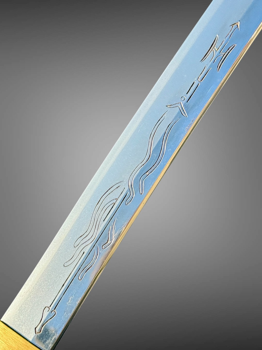 Sabre Japonais Katana attribué à Sadakuni, Certificat NBTHK Hozon - Ère Keisho (1596-1615). -photo-5