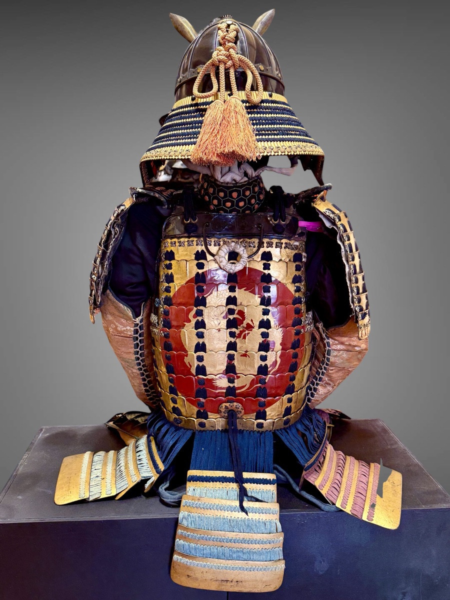 Armure Complète De Samuraï du clan Asakura  - Période Edo (1603-1868).-photo-3
