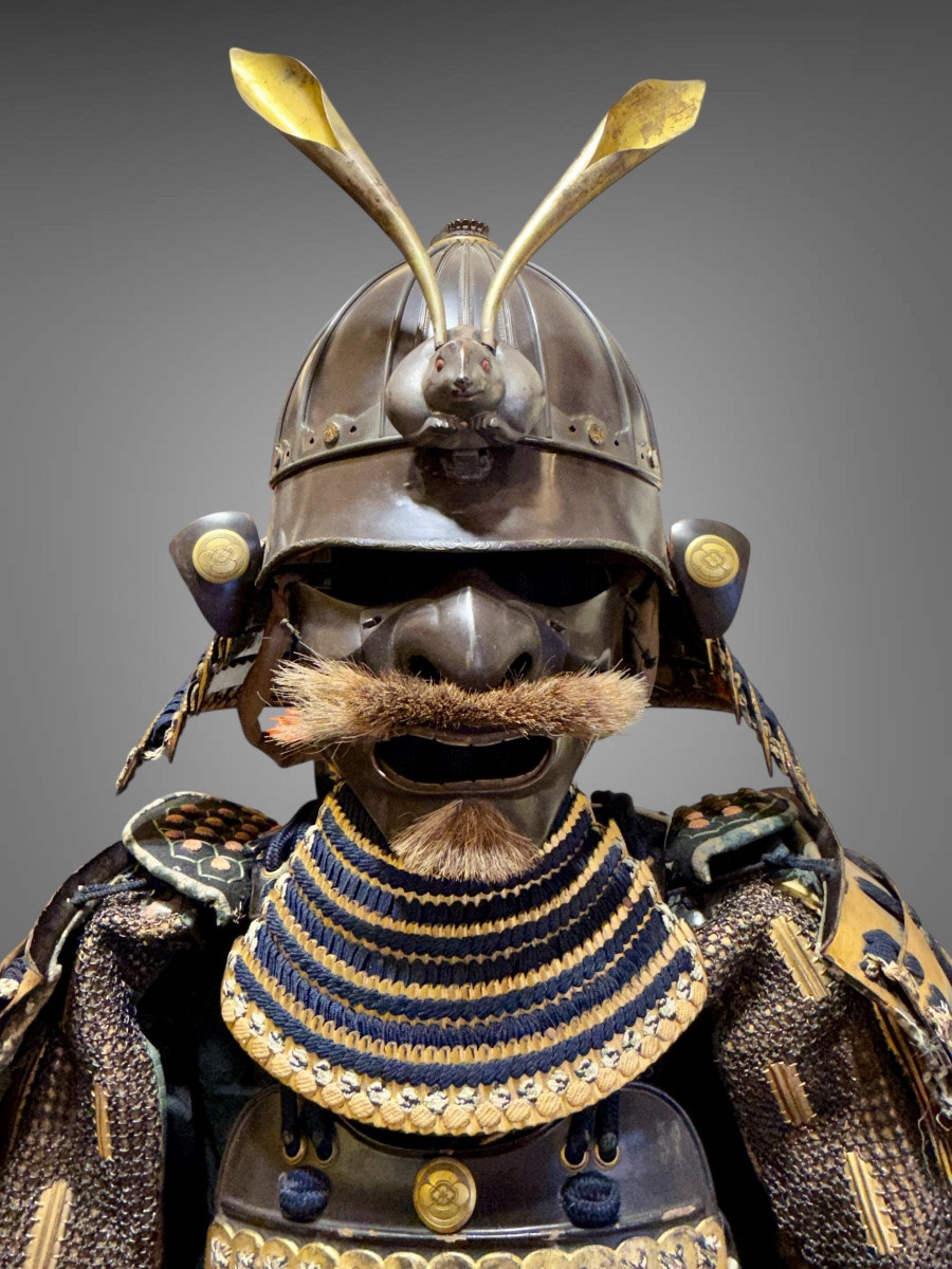 Armure Complète De Samuraï du clan Asakura  - Période Edo (1603-1868).-photo-4