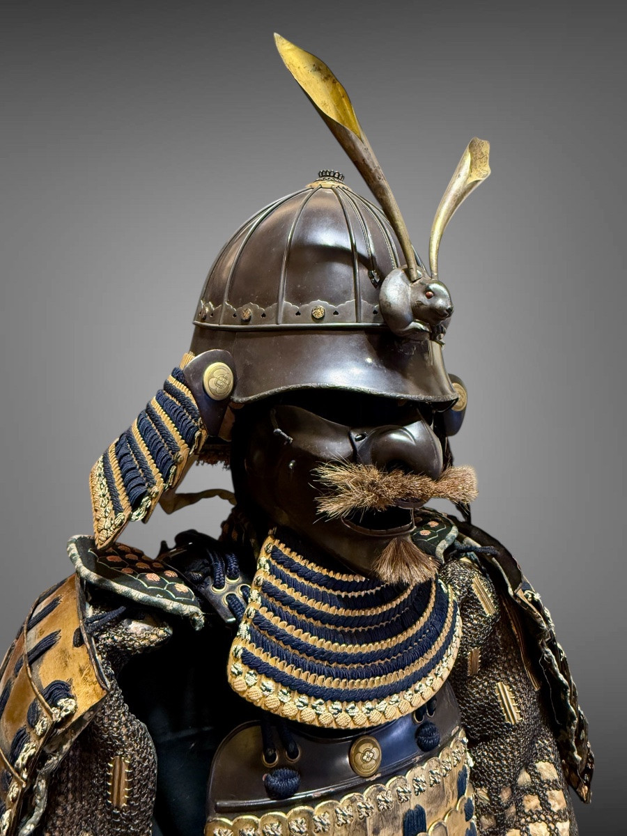 Armure Complète De Samuraï du clan Asakura  - Période Edo (1603-1868).-photo-1